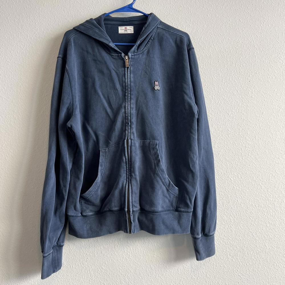 Psycho‎ Bunny Blue Faded Look Hoodie